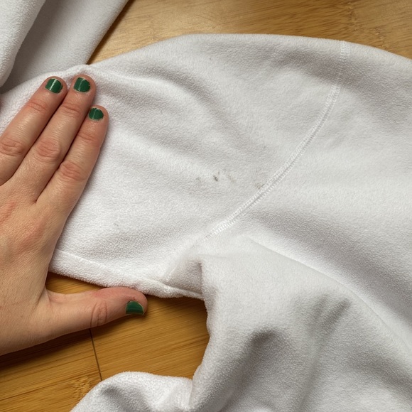 North Face - White - Womens Small fleece Pull-over TKA 100 - Picture 4 of 4